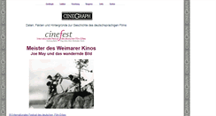 Desktop Screenshot of cinegraph.de